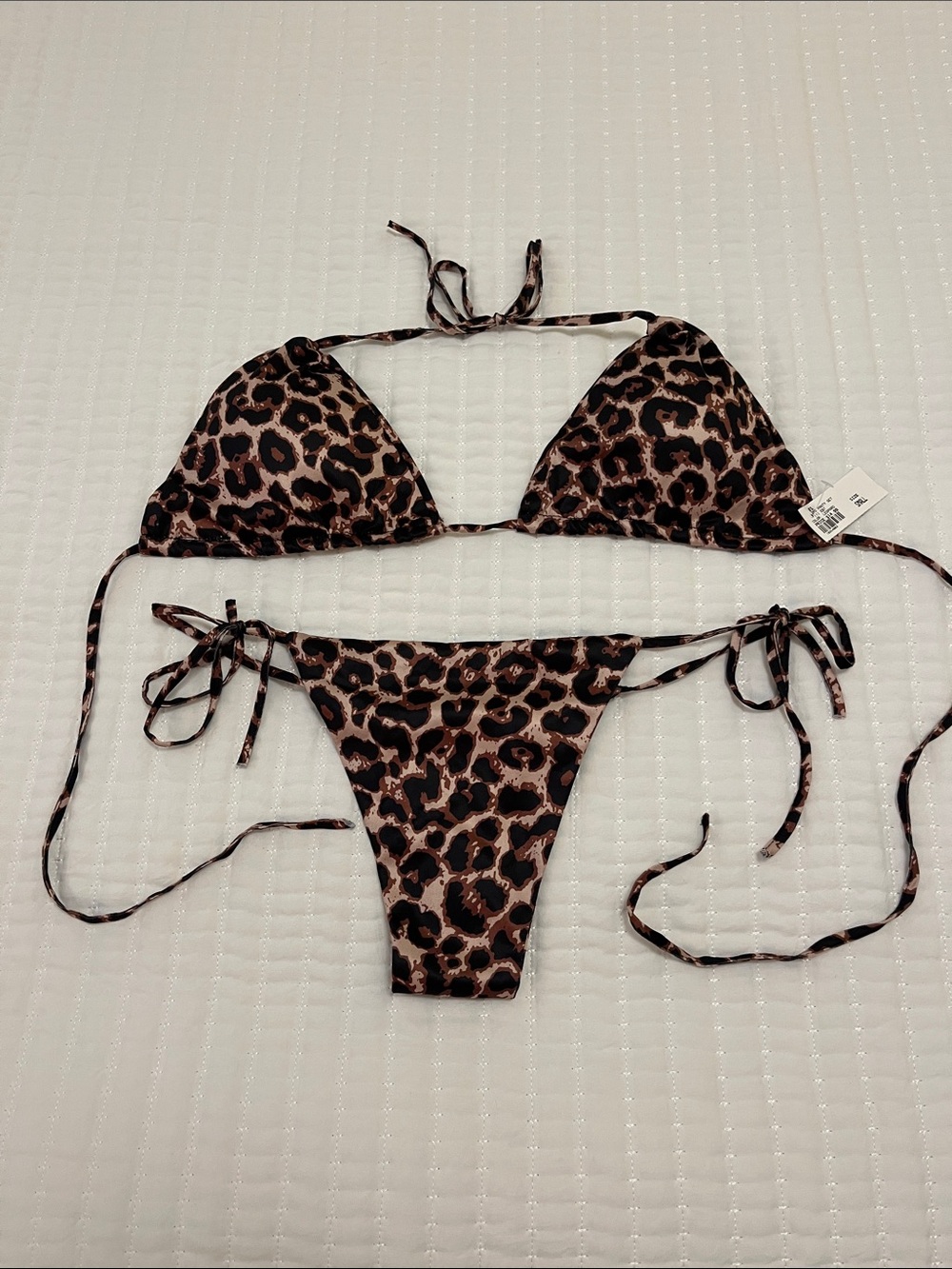 Leopard print panty set. Size small.